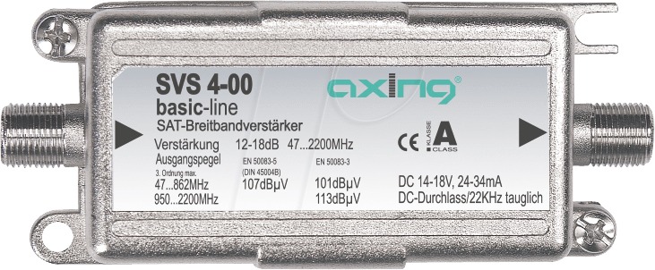 SVS 4 - SAT Breitbandverstärker, Leitungsverstärker 18 dB