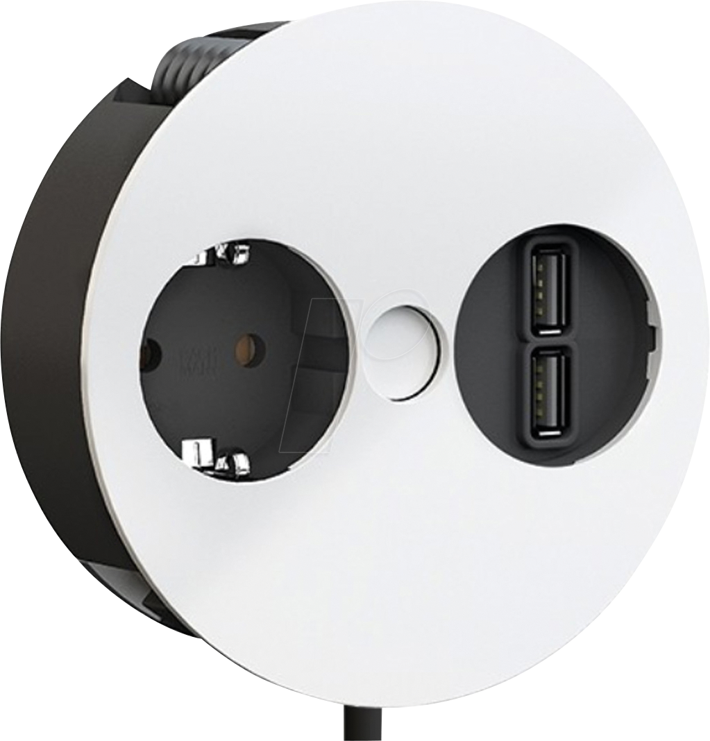 BACH 931.231 - TWIST Steckdoseneinheit, 1-fach, USB A/A 15W