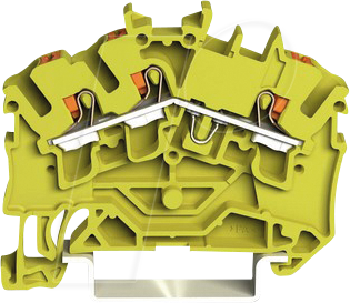 WAGO 2202-6306 - Durchgangsklemme, 3-Leiter, Ø 0,25 - 4 mm²