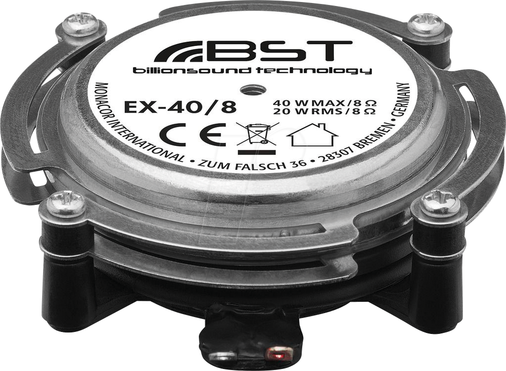 MON EX-40/8 - Körperschallwandler EX-40/8, 20 W, 8 Ohm