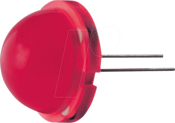 KBT DLC2-6SURKD - LED, 20 mm, bedrahtet, rot, 900 mcd, 120°