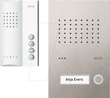 RITTO RGE1818325 - Audio-Türsprechanlagen Set ACERO, 1 Familienhaus