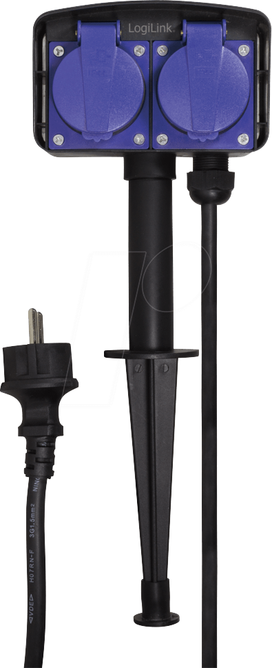 Thumbnail - LOGILINK LPS214 - Outdoor Stromverteiler mit 2 Steckdosen