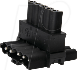 Thumbnail - AC 164 VT 3/5 SW - T-Verteiler AC 164, 1 Eingang/2 Ausgänge