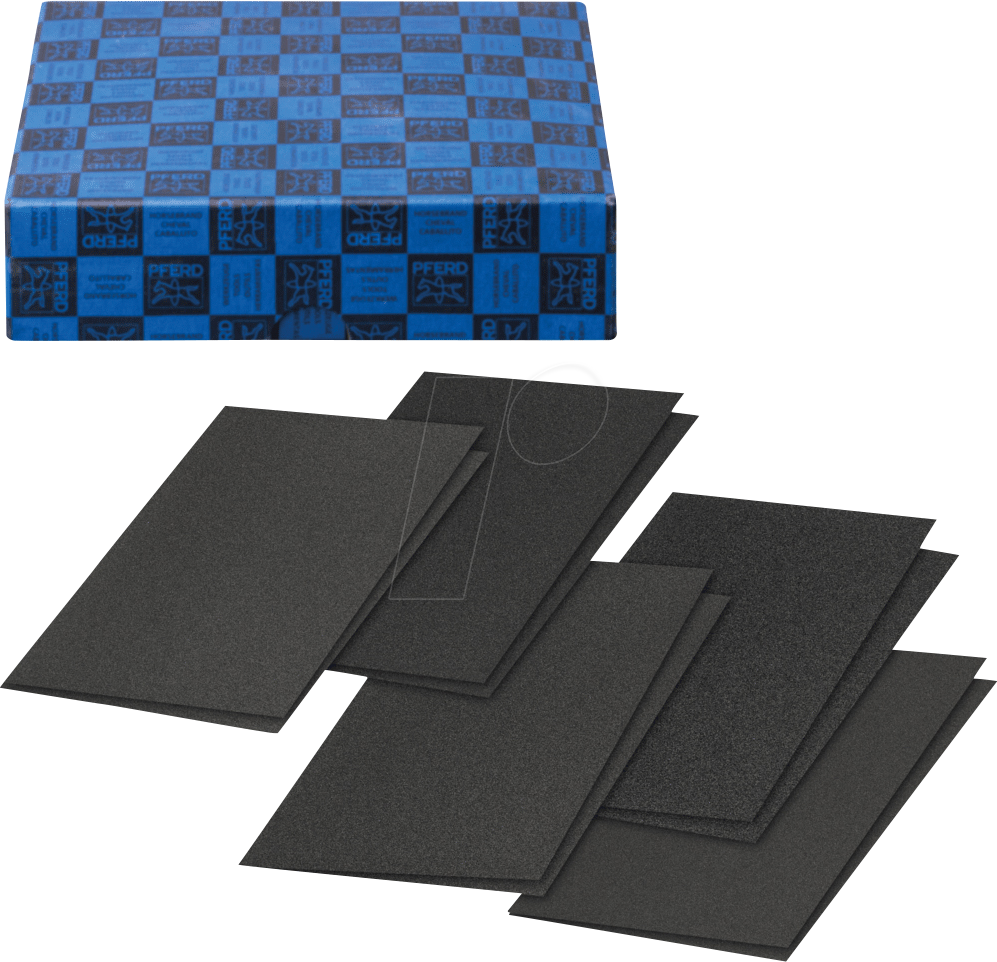 PFERD 45098041 - Gewebe Schleifbogen Set, 10-tlg, Korund 230x280mm, A40,80,100,12