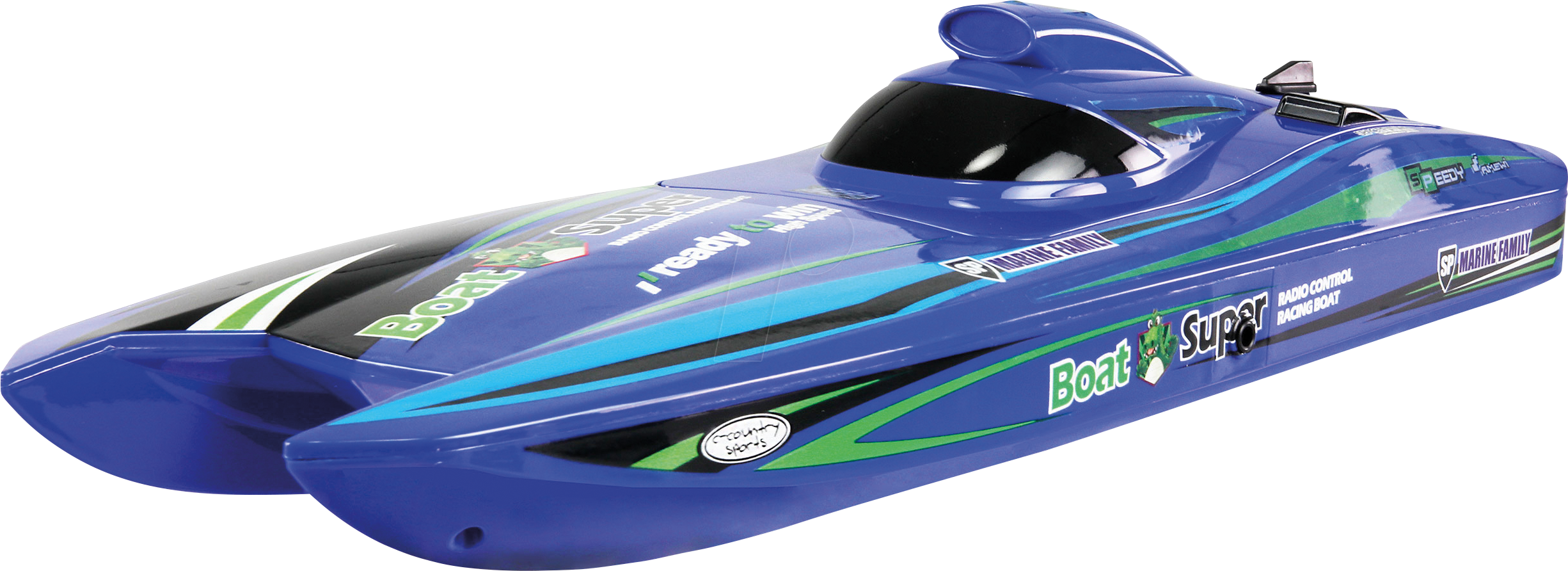 AMEWI 26114 - RC Speedboot, Blue Arrow, Katamaran, Jetantrieb, 2,4 GHz, RTR