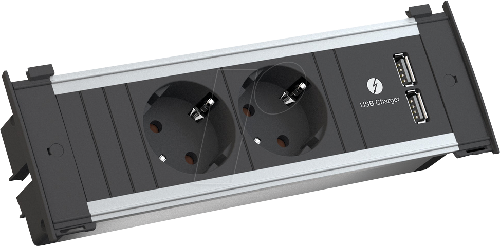 BACH 927.001 - KAPSA Steckdoseneinheiten Small, 2-fach, USB A/A 15W
