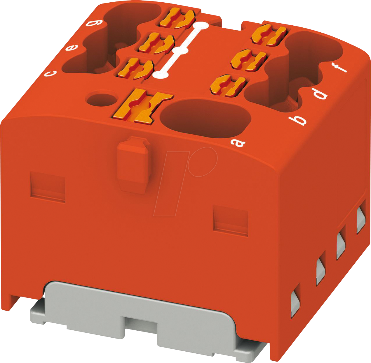 PHOE 1047468 - Verteilerblock PTFIX, 4/6x1,5, rot