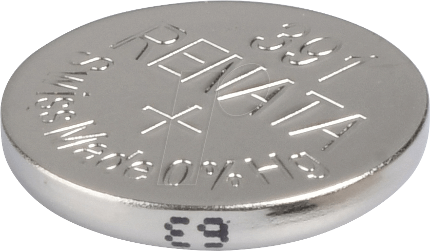 RENATA 381 - Silberoxid-Knopfzelle, 381, 50 mAh, 11,6 x 2,1 mm