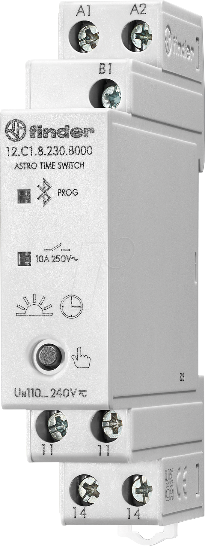 FIN 12.C1.8 - Typ 12.C1- Digitale Astro-Wochenzeitschaltuhr mit Bluetooth