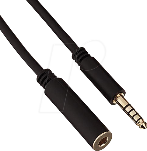 DELOCK 85795 - Verlängerungskabel Klinke 4,4 mm 5 Pin Stecker zu Buchse 0,5 m s