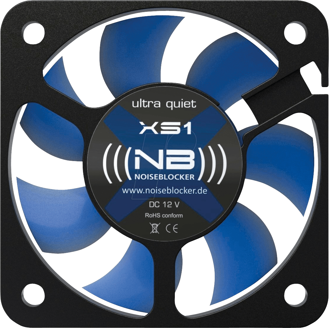 NOISEBLOCK XS1 - Noiseblocker BlackSilent Fan XS1, 50 mm
