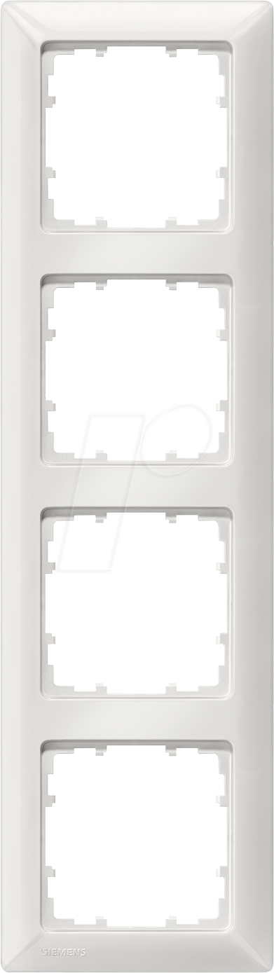 SIE 5TG2554-3 - DELTA line, aluminiummetallic Rahmen, 4-Fach, 293x 80mm