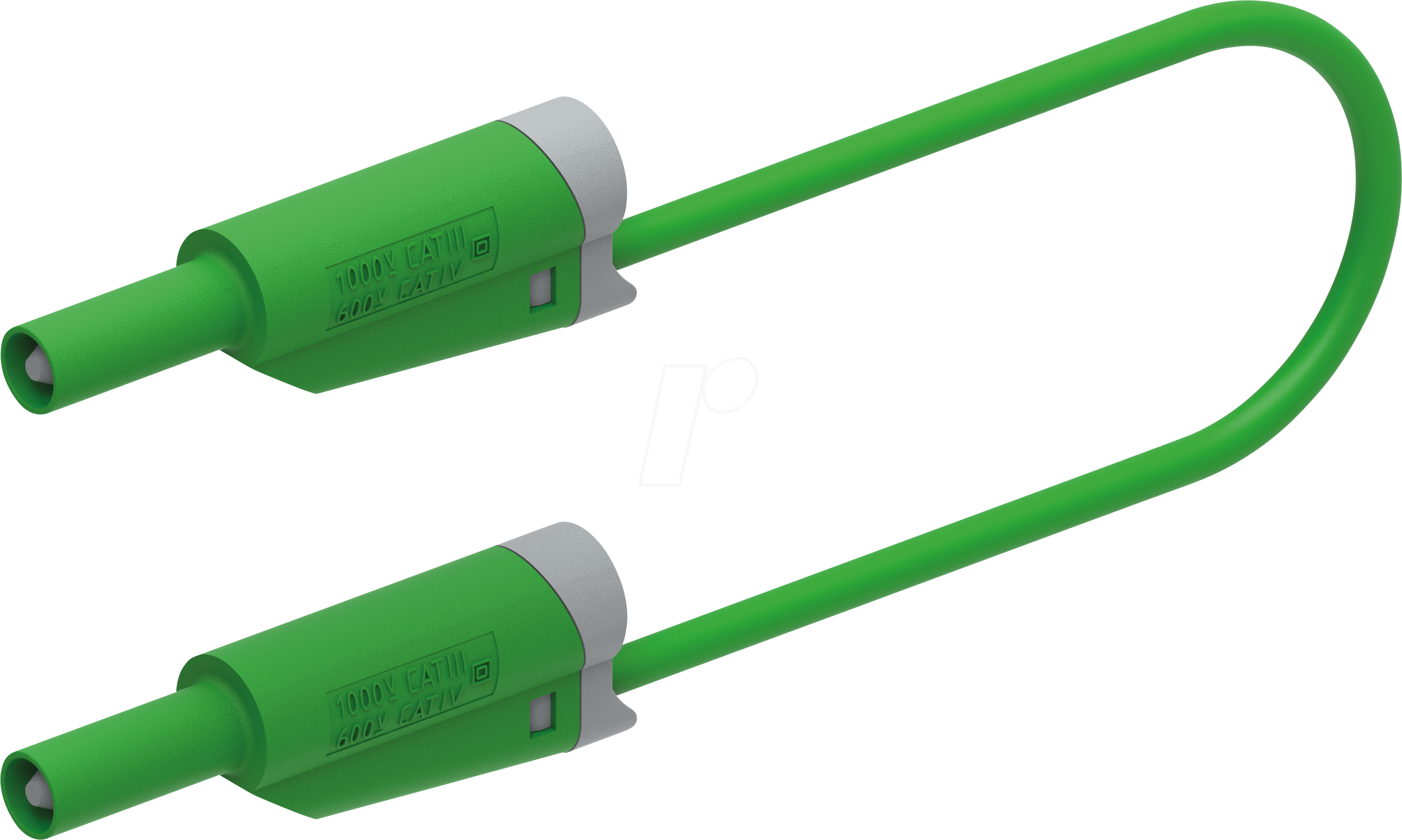 Thumbnail - PJP 2714-50V - Messleitung, SIL 2,5 mm², 0,5 m, grün, stapelbar