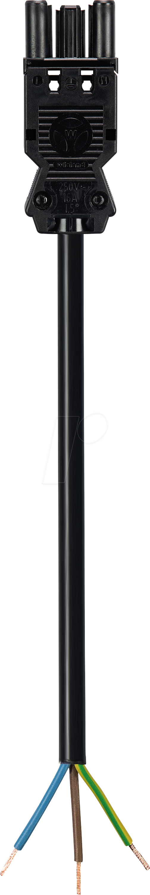 GST 18-3KBF1 SW1 - Verbindungsleitung, 3-pol., Bu. - freies Ende, 1,5mm²