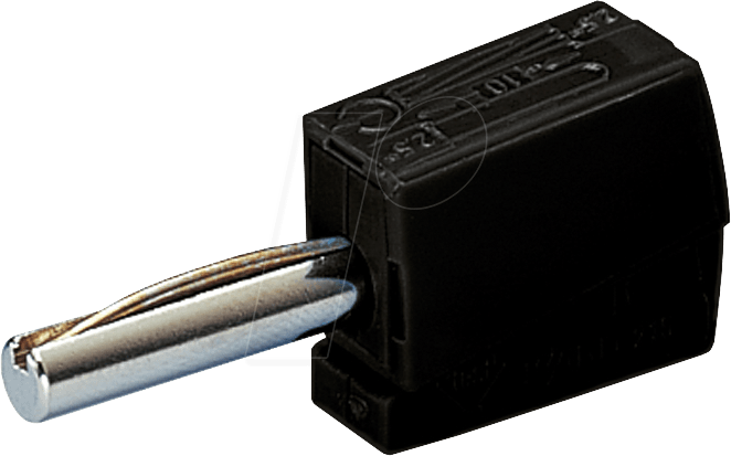 WAGO 215-311 - Bananenstecker 4 mm, CAGE CLAMP, schwarz