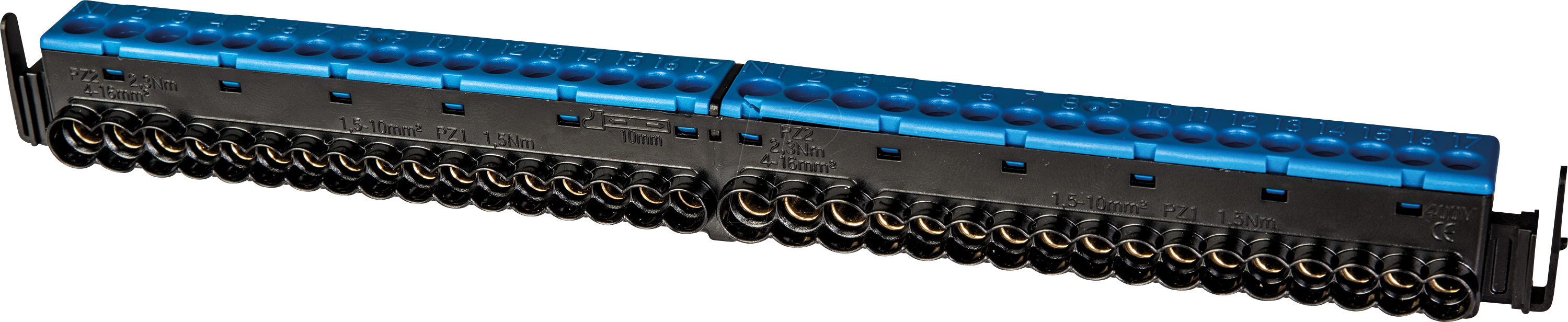 KN17N - N/N-Schraubklemme, 3x 4-16 mm², 14x 1,5-10 mm²