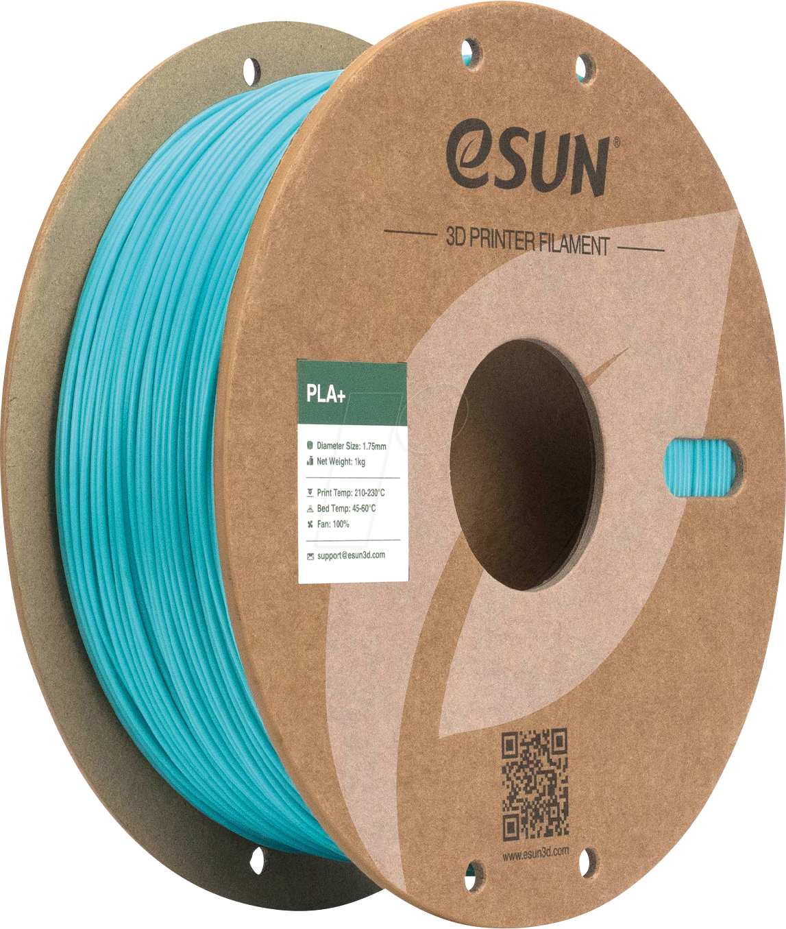 ESUN 72218796 - Filament, PLA+, 1,75 mm, türkis, 1 kg
