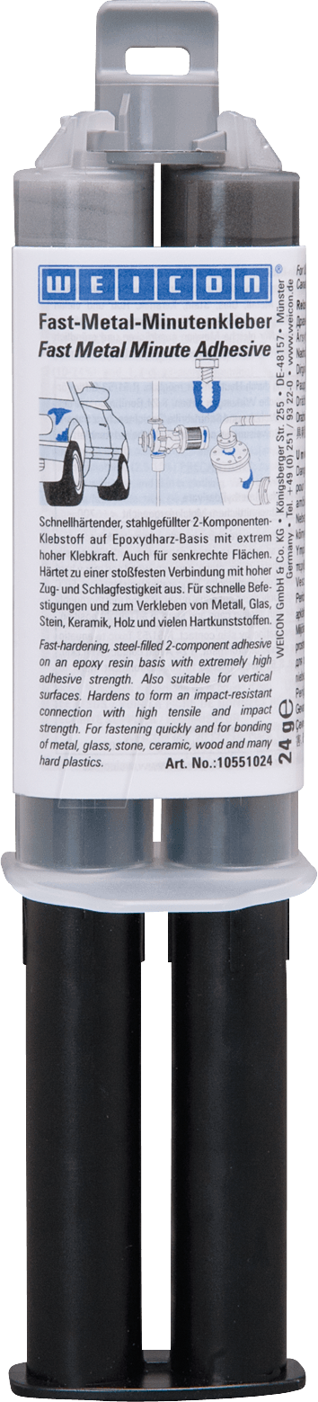 KLEBER FAST-M - Epoxikleber, Fast-Metal, anthrazit, 24 ml