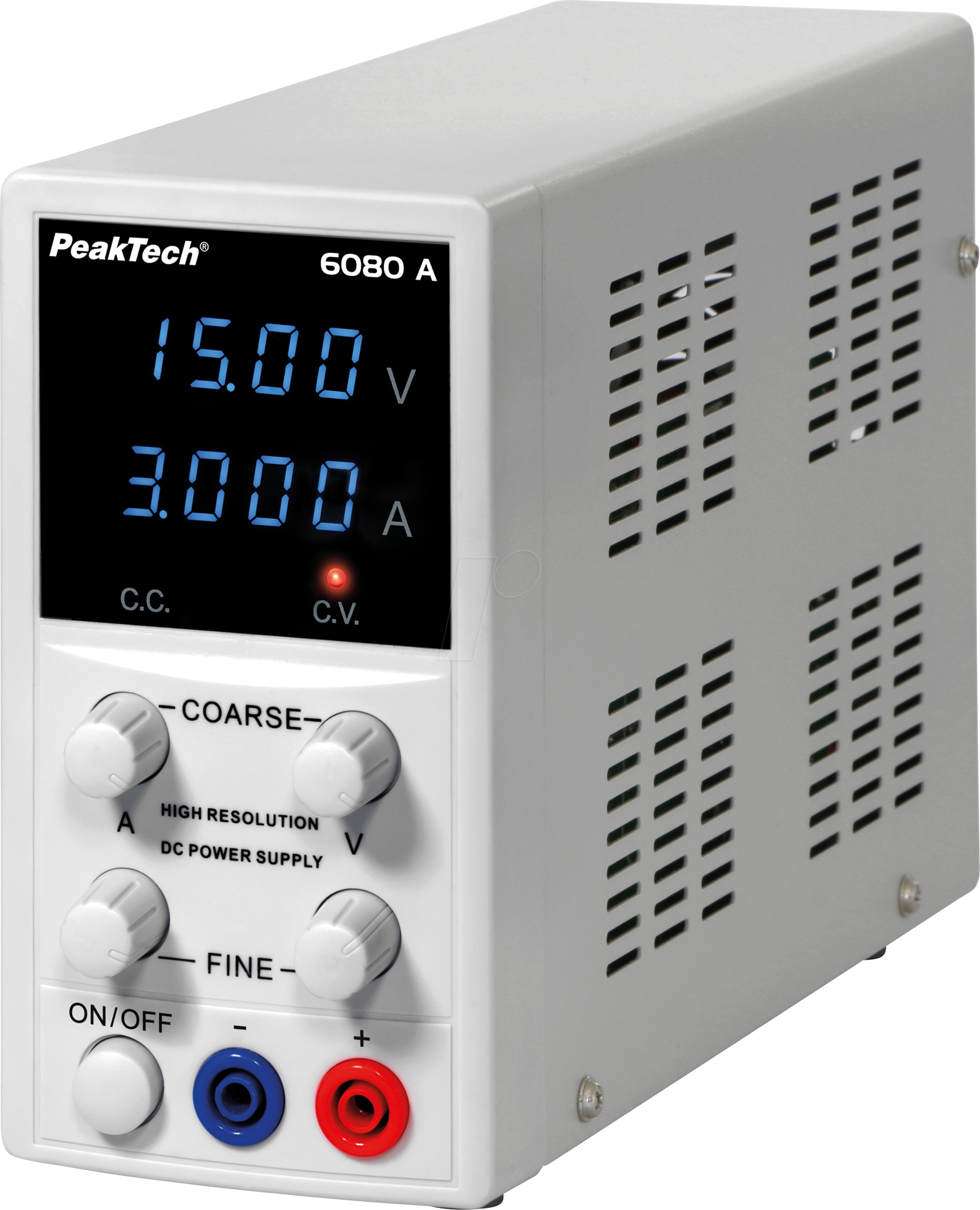 PEAKTECH 6080 A - Labornetzgerät, 0 - 15 V, 0 - 3 A, stabilisiert