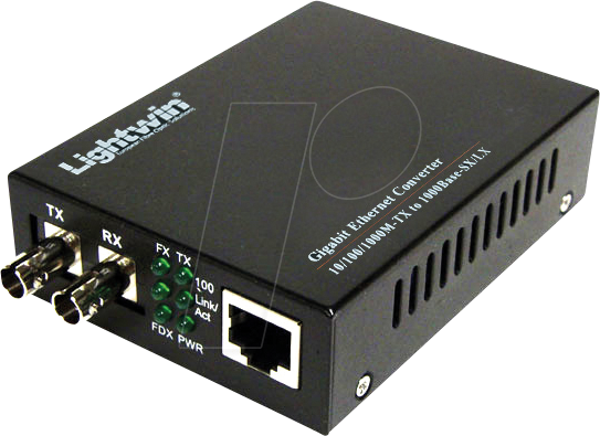 LWC GE SM20 ST - Medienkonverter 1000Base-SX Singlemode, ST, 20 km