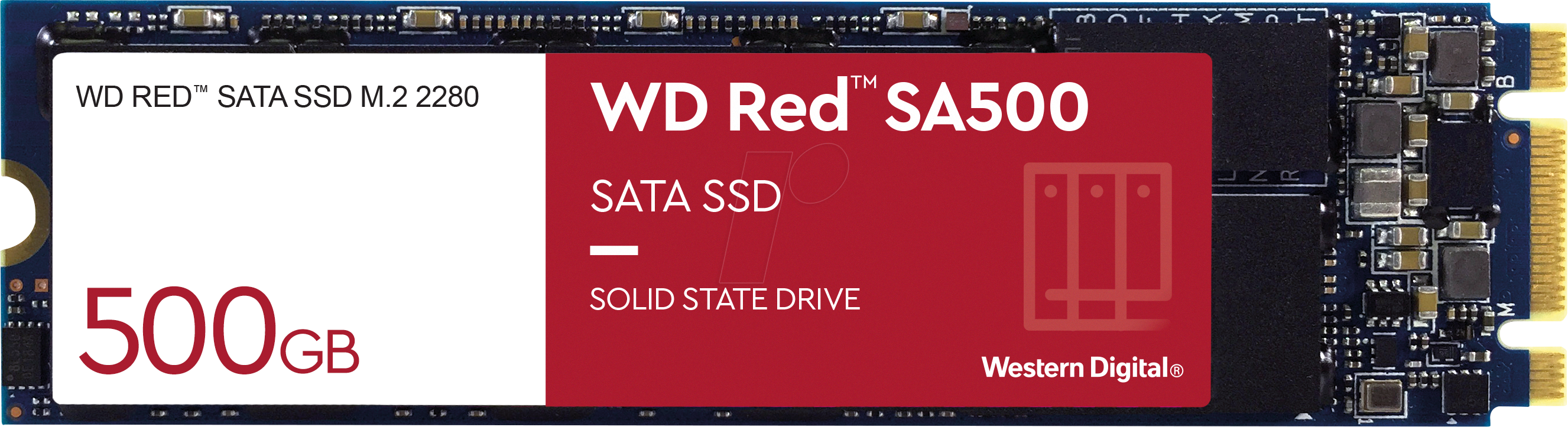 WDS500G1R0B - WD RED SA500 NAS SATA SSD 500GB, M.2
