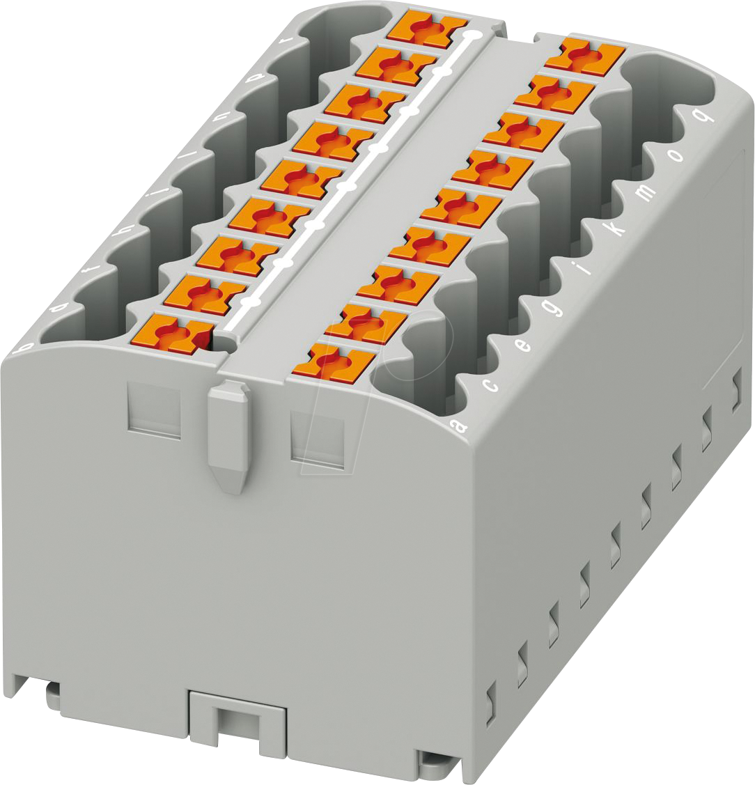 PHOE 3273308 - Verteilerblock PTFIX, 18X2,5, grau