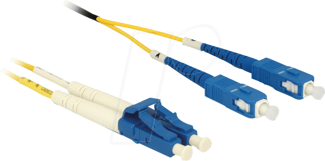 DELOCK 84610 - Duplex-LWL, LC/SC, 09/125µ 2 m OS2