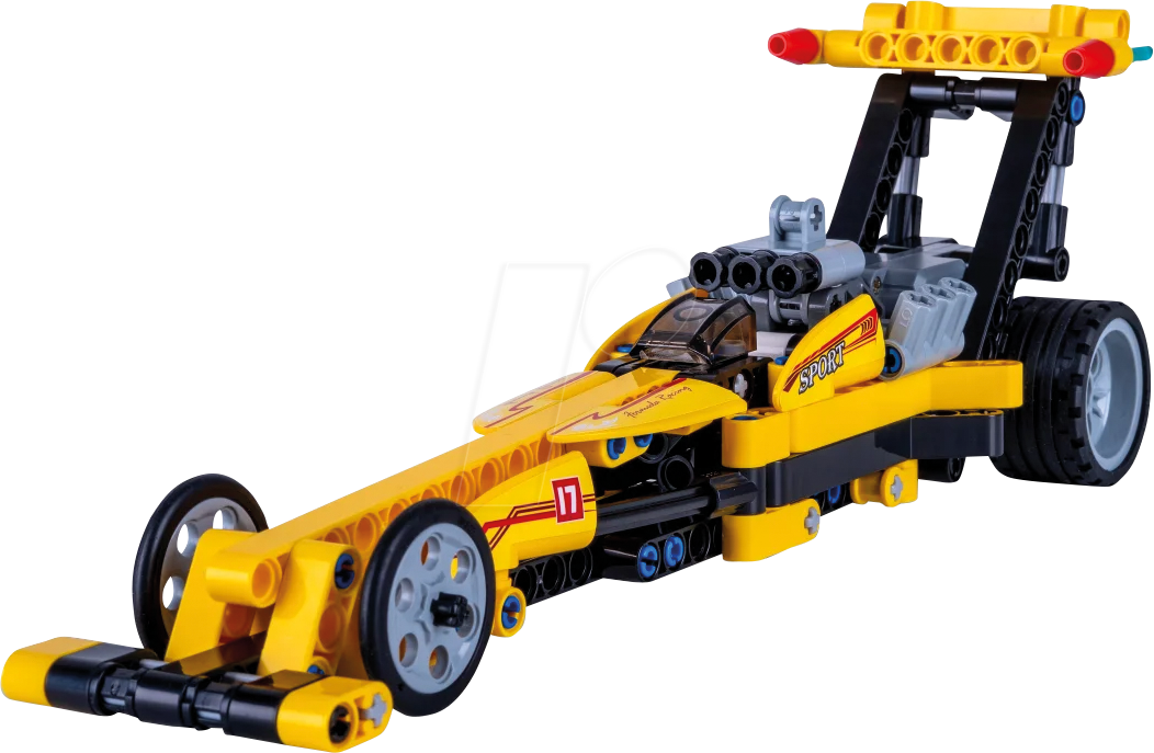 CADA 402863 - CaDA Drag Racing gelb Bricks