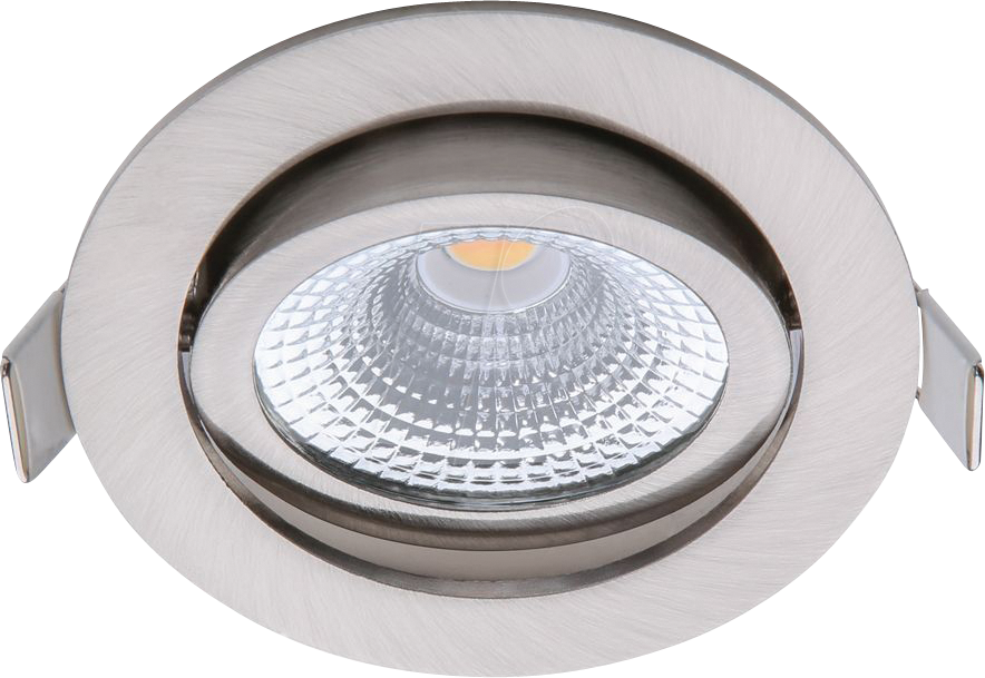 ECO-DIM 10030 - LED Einbaustrahler, dimmbar, 5 W, 450 lm, 2700 K, rund, nickel