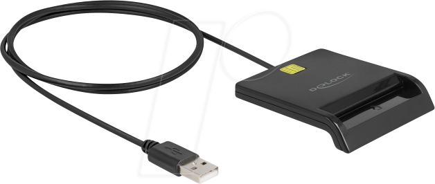 DELOCK 91724 - Chipkartenleser, USB-A, schwarz
