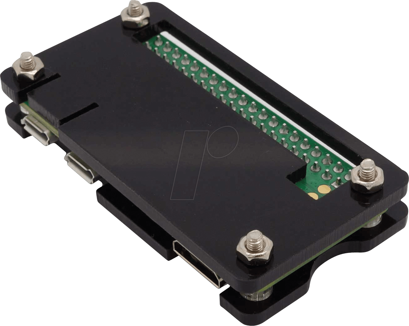 RPIZ CASE BK - Gehäuse für Raspberry Pi Zero, schwarz