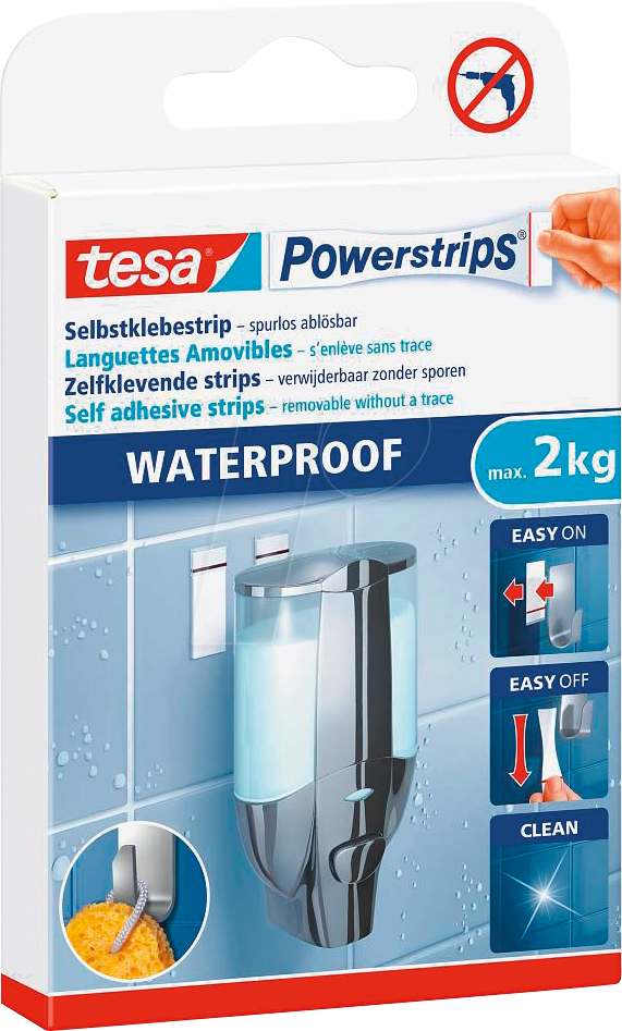 TESA 59700 - tesa® Powerstrips® Waterproof Strips Large