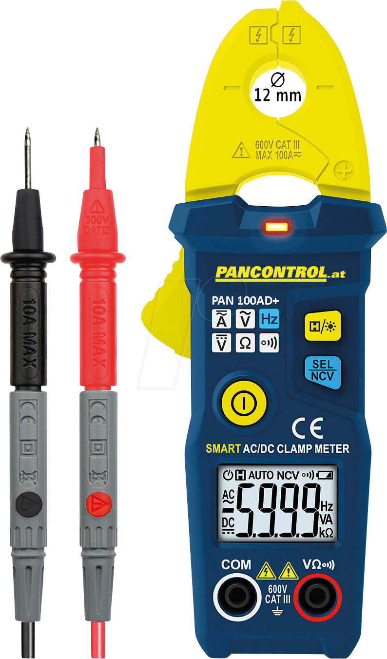 Thumbnail - PAN 100AD+ - Stromzange, digital, AC/DC, bis 100 A