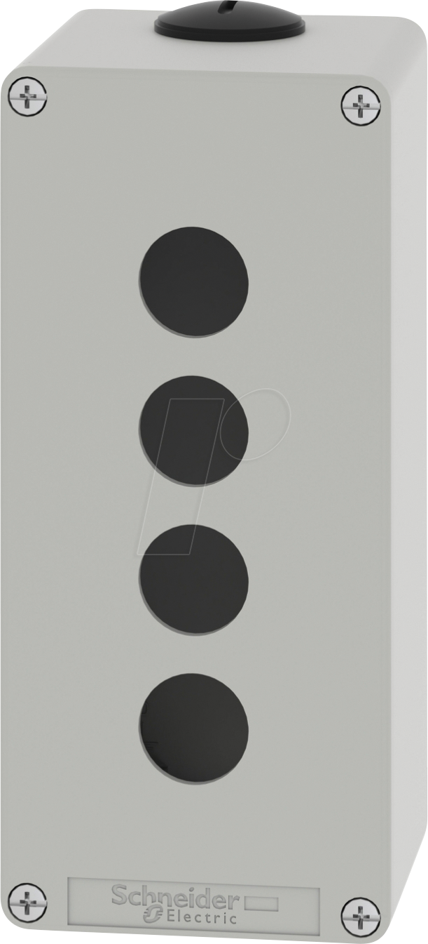 XAPD3504 - Leergehäuse, Metall, grau, 4 Befehlsstellen 22 mm