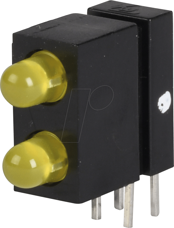 MEN 18017733 - LED-Baustein, gelb, 3 mm, 1,5 mcd, 60°