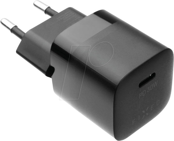 FIXC30M-C-BK - USB-Ladegerät, 30 W, 5-20 V, 3 A, 1x USB-C PD 3.0, schwarz
