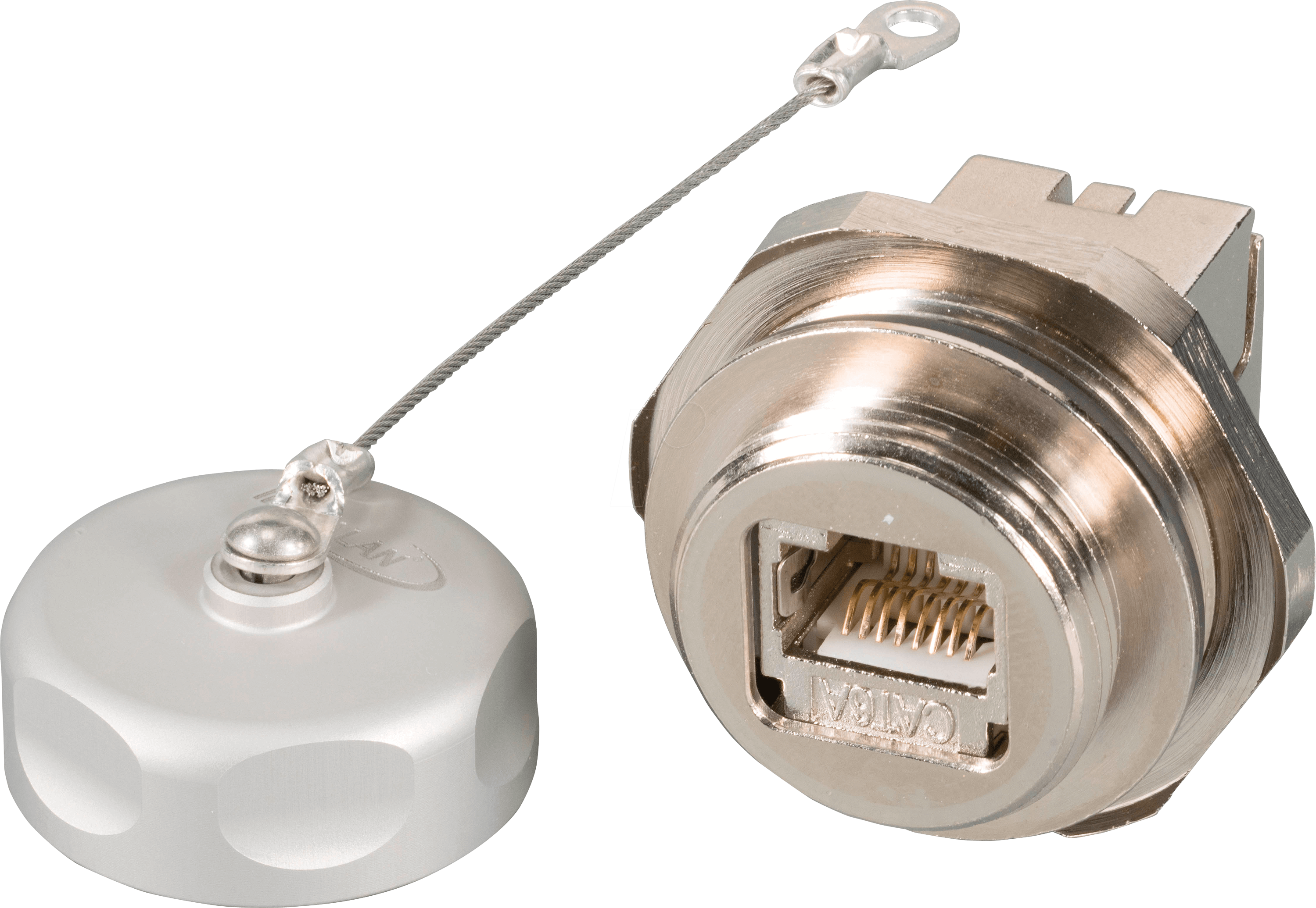 IP67EBRJ45KSFL - Einbaubuchse, M25, RJ45 Cat.6A