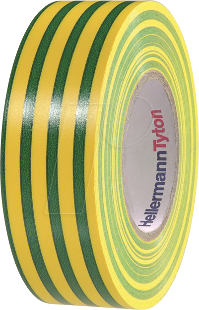 HT 710-00157 - Allzweck PVC-Isolierband 19mm x 20m grün/gelb