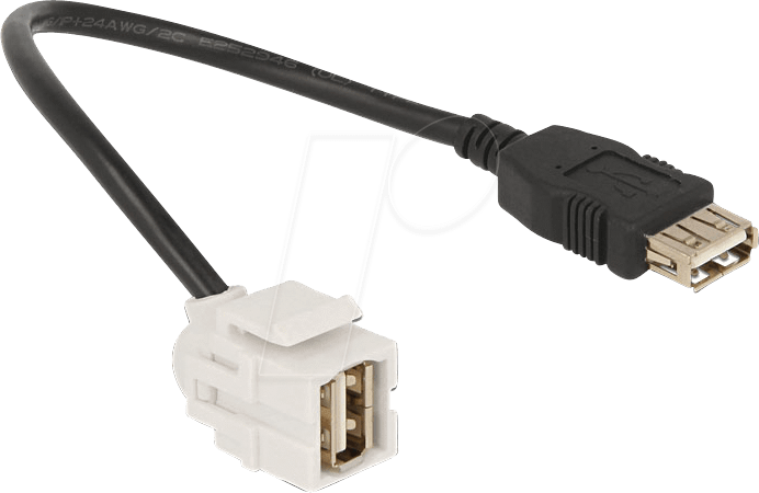 DELOCK 86329 - Keystone USB2.0 A-Buch.>USB2.0 A-Buch. 250°