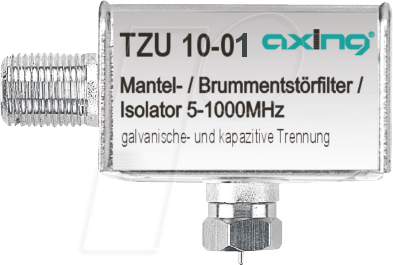 TZU 10-01 - Mantelstrom- und Brummentstörfilter, F-Anschluss
