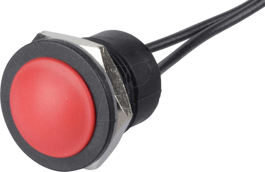 IA16 NO RT - Drucktaster IA 16 mm - flaches Profil, NO, rt