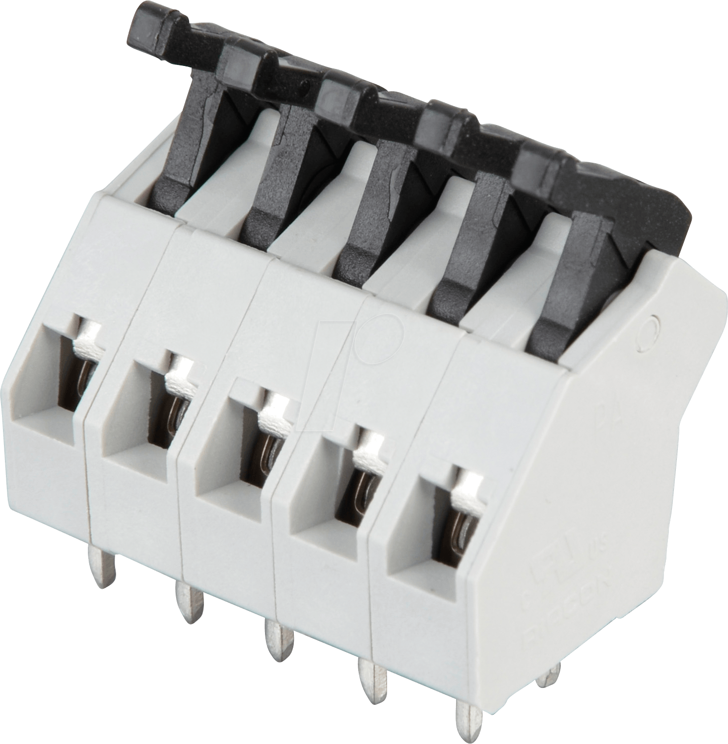 AST 045-05 - Federkraftklemme, 5-pol, Ø 0,08 - 1 mm, RM 5,0