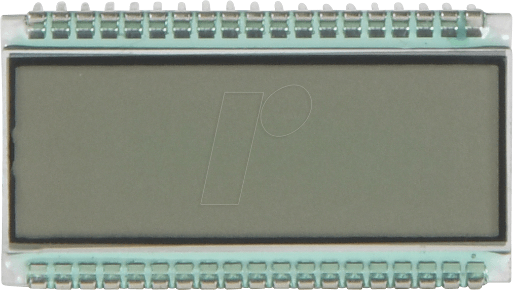 LCD-7S 4-8 A - LCD-7-Segment, 1x4,0 + SZ, H:8,0mm, reflektiv