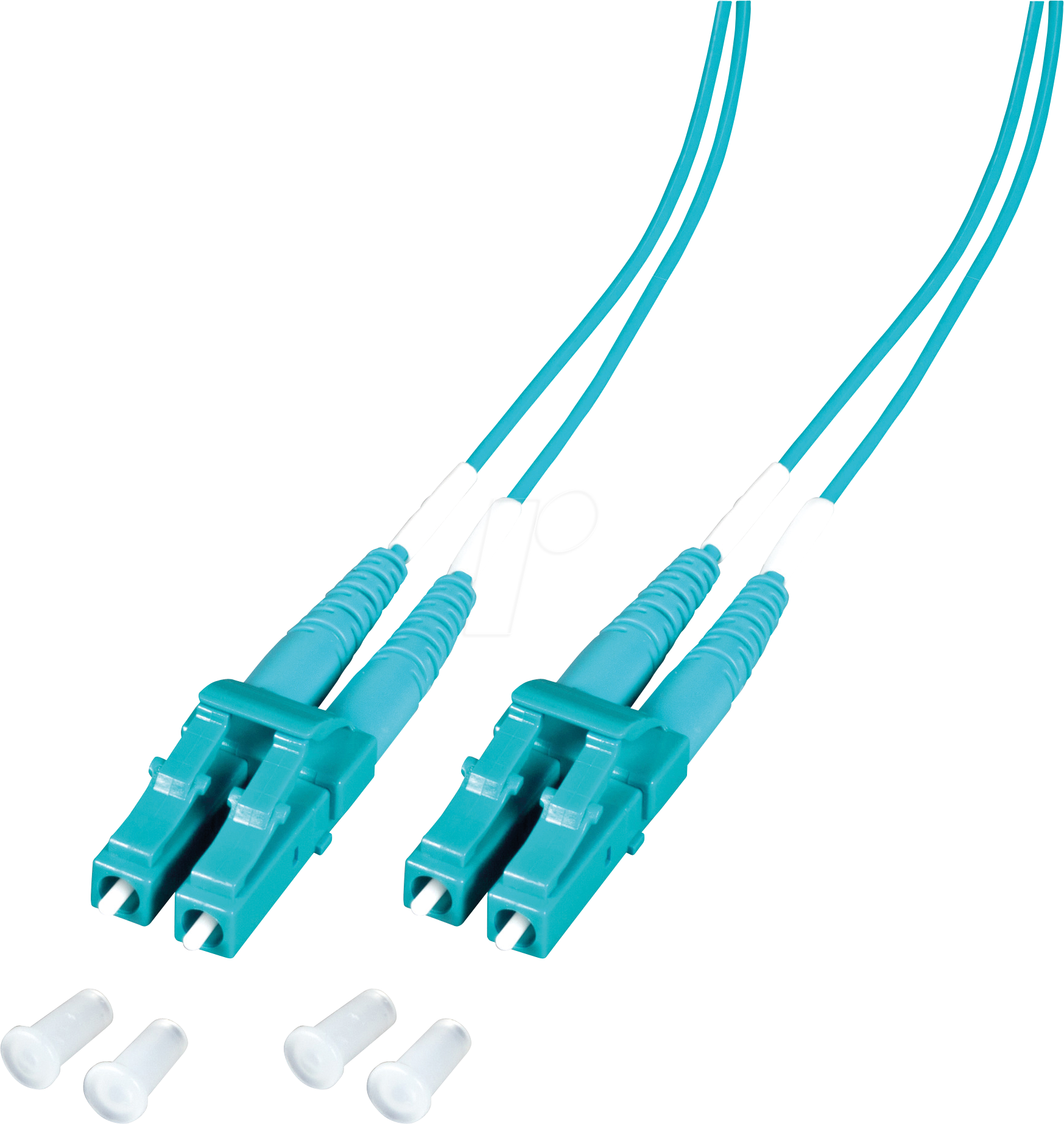 EFB O0312.2-1.2 - Duplex Jumper LC-LC, 50/125µ, OM3, aqua, 2 m