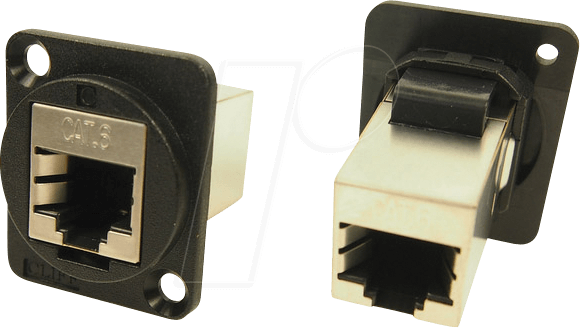 CLIFF CP30222S - RJ45-Adapter Frontplattenmontage, Cat.6 , FT Serie
