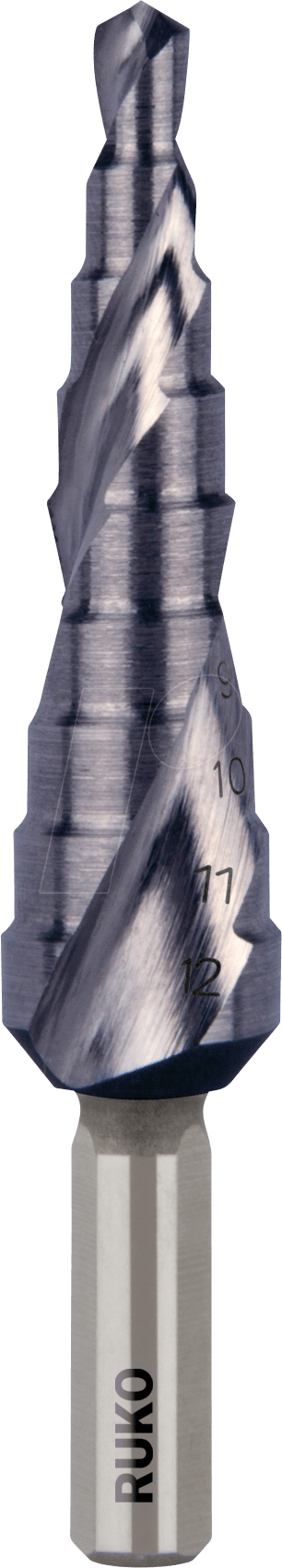 RUKO 101050-9F - Stufenbohrer, TiAIN, 4,0 - 12,0 mm