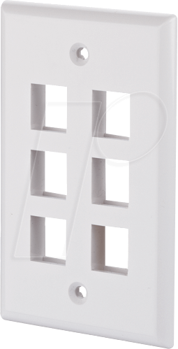 BTR 1309192402KE - Keystone Anschlussdose US-Style 6 P reinweiß