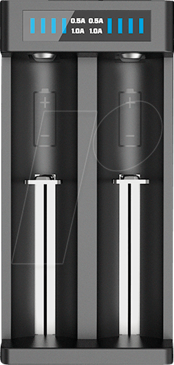 XTAR MC2P - Micro USB Ladegerät, Li-Ion, 2 slot, Display