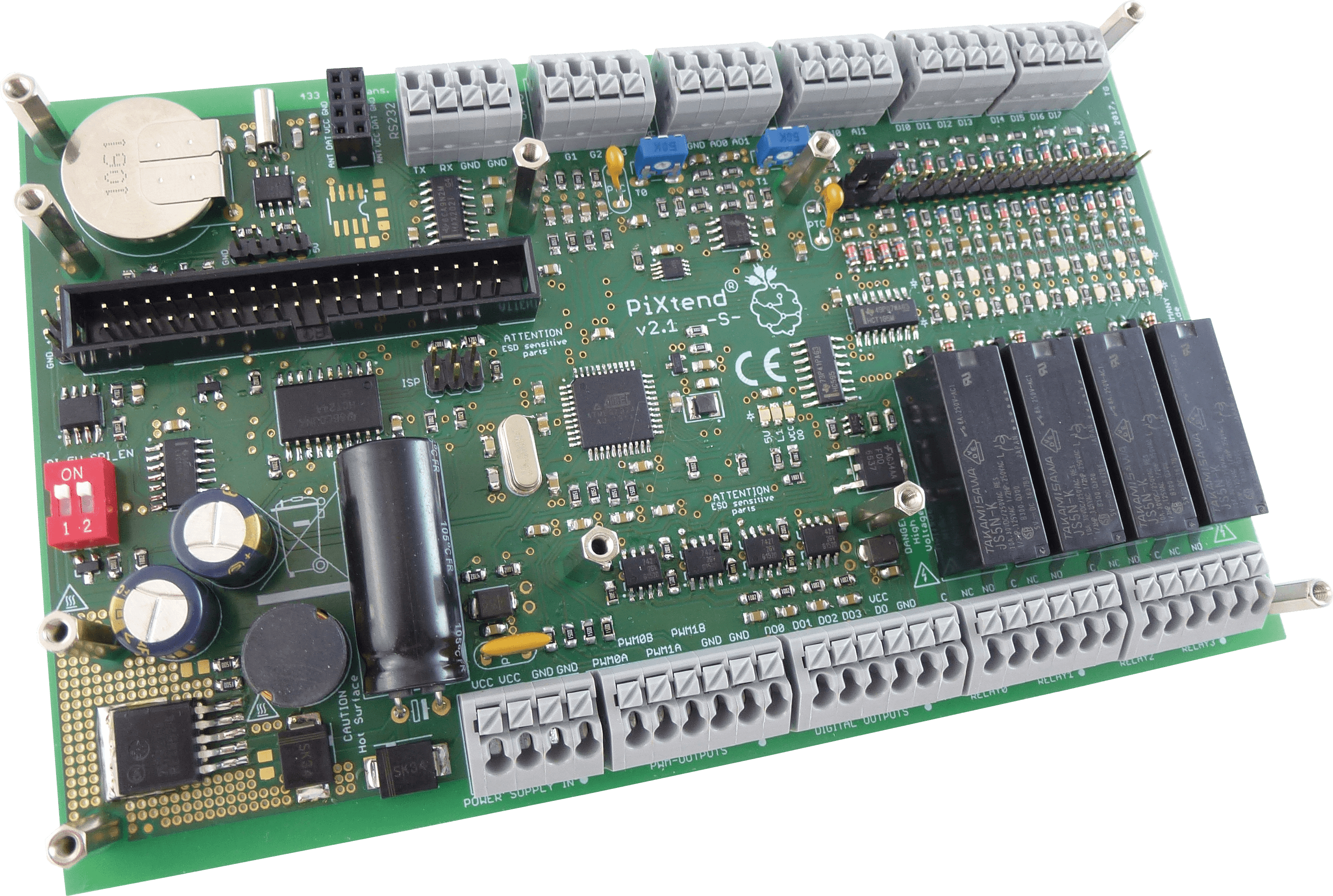 PIXTEND2.1 BOARD - Raspberry Pi - SPS PiXtend V2.1 Extension Board